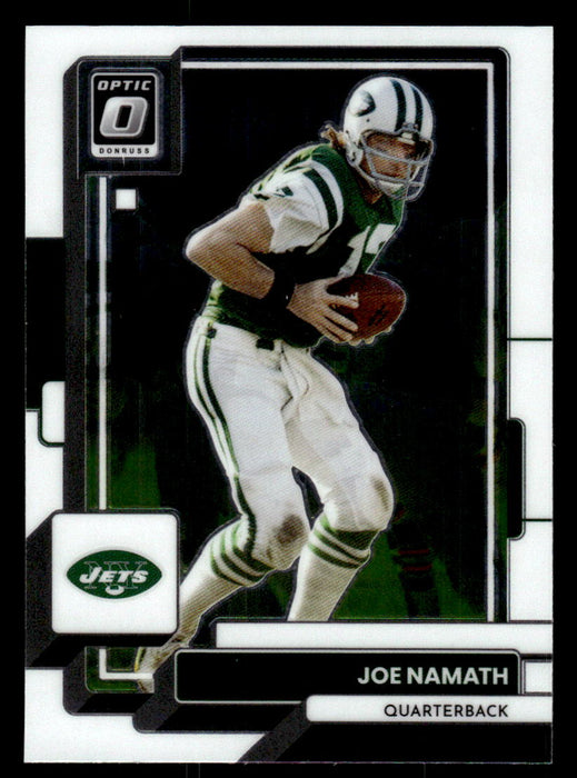 Joe Namath 2022 Panini Donruss Optic Football Base Front of Card