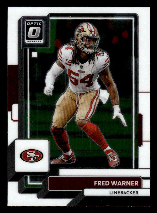 Fred Warner 2022 Panini Donruss Optic Football Base Front of Card