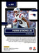 Pierre Strong Jr. 2022 Panini Donruss Optic Football Base Back of Card
