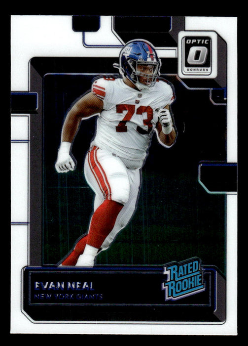 Evan Neal 2022 Panini Donruss Optic Football Base Front of Card