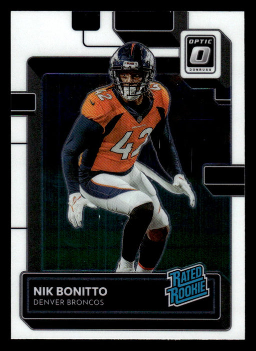 Nik Bonitto 2022 Panini Donruss Optic Football Base Front of Card