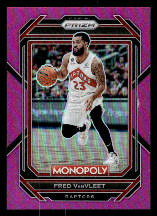 Fred VanVleet 2022-23 Panini Prizm NBA Monopoly Pink Prizms Front of Card