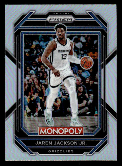 Jaren Jackson Jr. 2022-23 Panini Prizm NBA Monopoly Silver Prizm Front of Card