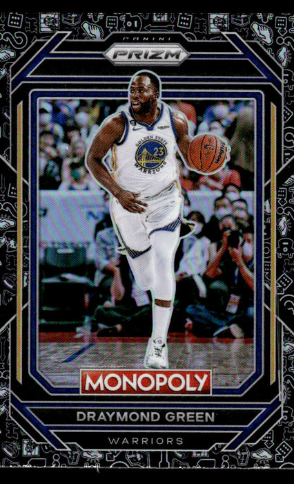 Draymond Green 2022-23 Panini Prizm NBA Monopoly Monopoly Black Icons Front of Card