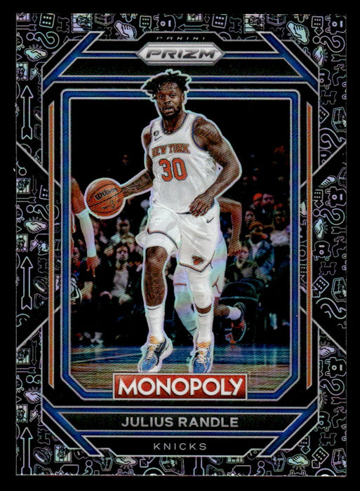 Julius Randle 2022-23 Panini Prizm NBA Monopoly Monopoly Black Icons Front of Card