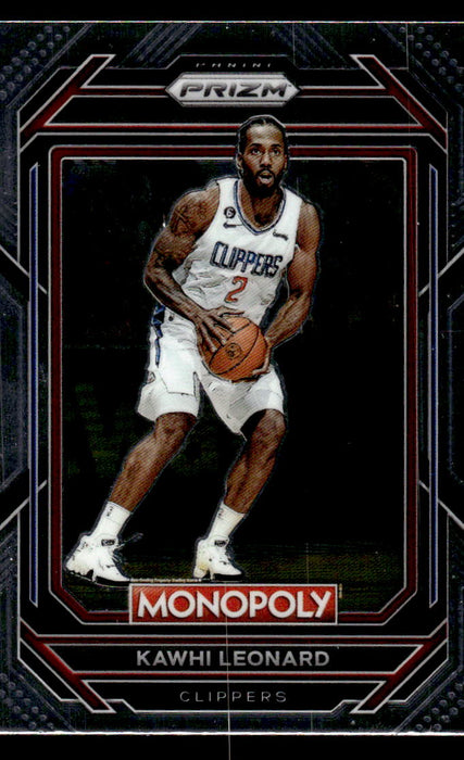 Kawhi Leonard 2022-23 Panini Prizm NBA Monopoly Base Front of Card