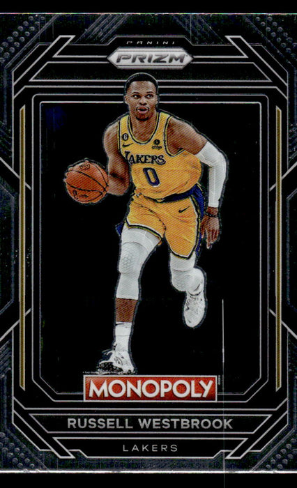 Russell Westbrook 2022-23 Panini Prizm NBA Monopoly Base Front of Card