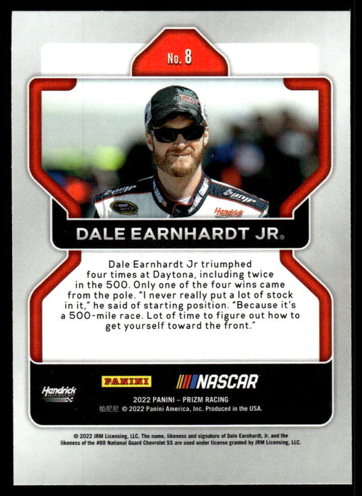 Dale Earnhardt Jr. 2022 Panini Prizm Racing Base Back of Card