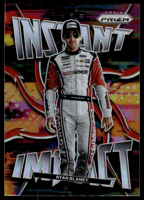 Ryan Blaney 2022 Panini Prizm Racing Instant Impact Silver Prizm Front of Card