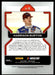 Harrison Burton 2022 Panini Prizm Base Back of Card