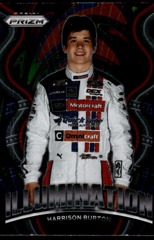 Harrison Burton 2022 Panini Prizm Racing Illumination Front of Card