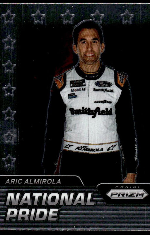 Aric Almirola 2022 Panini Prizm Racing National Pride Front of Card