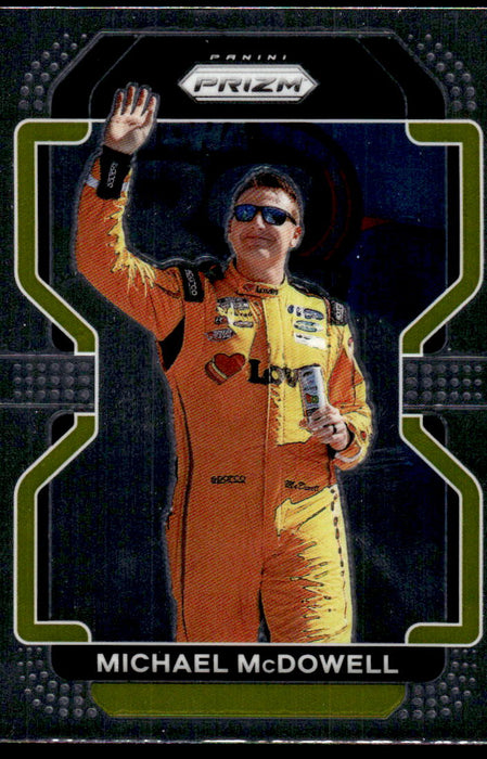 Michael McDowell 2022 Panini Prizm Racing Base Front of Card