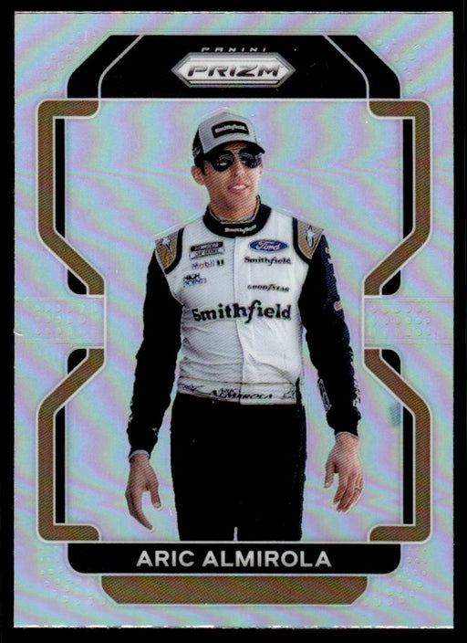 Aric Almirola 2022 Panini Prizm Racing Silver Prizm Front of Card