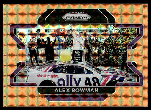 Alex Bowman 2022 Panini Prizm Racing Reactive Orange Front of Card