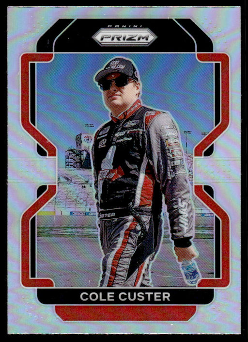 Cole Custer 2022 Panini Prizm Racing Silver Prizm Front of Card