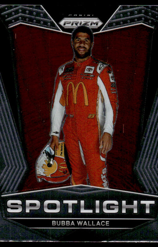 Bubba Wallace 2022 Panini Prizm Racing Spotlight Front of Card