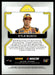 Kyle Busch 2022 Panini Prizm Racing Base Back of Card