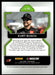 Kurt Busch 2022 Panini Prizm Racing Base Back of Card