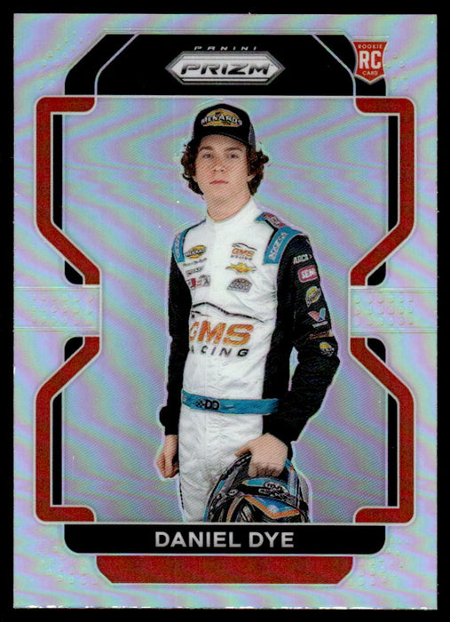 Daniel Dye 2022 Panini Prizm Racing Silver Prizm Front of Card