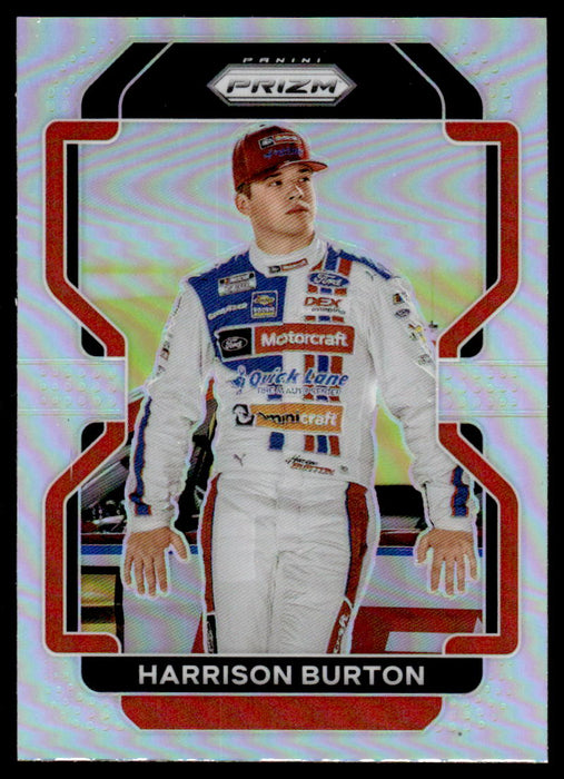 Harrison Burton 2022 Panini Prizm Racing Silver Prizm Front of Card