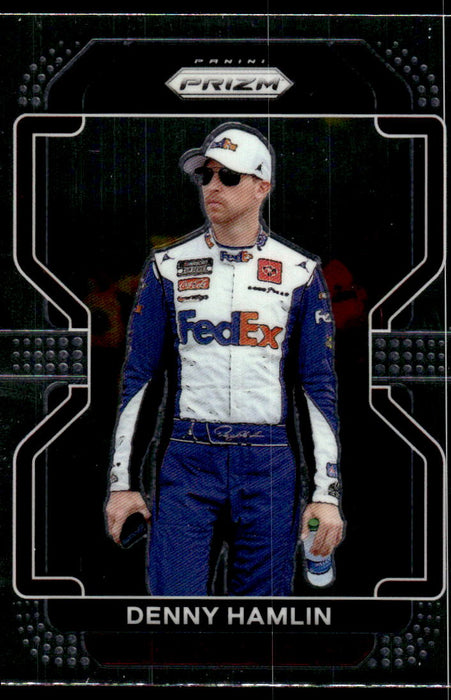 Denny Hamlin 2022 Panini Prizm Base Front of Card