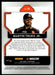 Martin Truex Jr. 2022 Panini Prizm Racing Base Back of Card