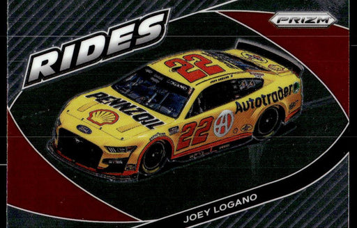 Joey Logano 2022 Panini Prizm Base Front of Card