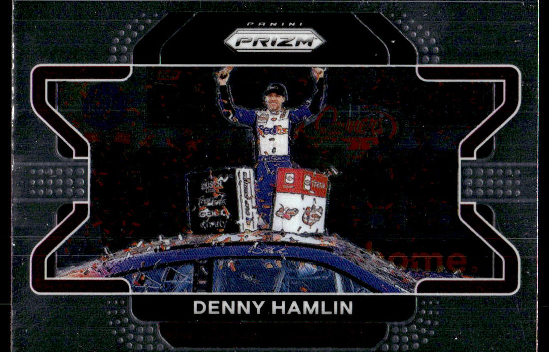 Denny Hamlin 2022 Panini Prizm Racing Base Front of Card