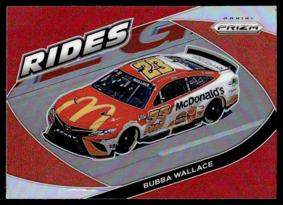 Bubba Wallace 2022 Panini Prizm Racing Red Prizm Front of Card