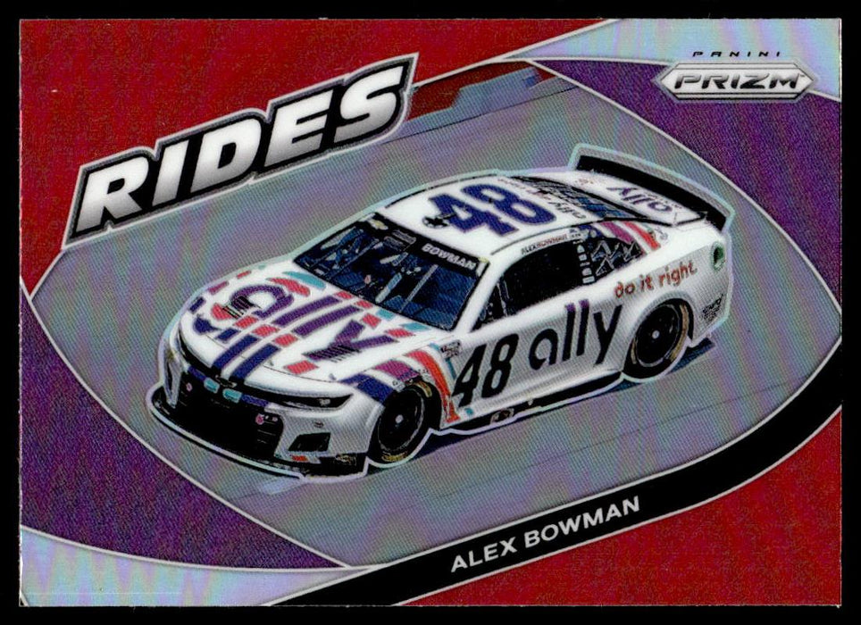 Alex Bowman 2022 Panini Prizm Racing Red Prizm Front of Card