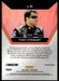 Tony Stewart 2022 Panini Prizm Racing Red Prizm Back of Card