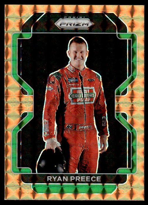 Ryan Preece 2022 Panini Prizm Racing Reactive Orange Front of Card