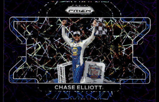 Chase Elliott 2022 Panini Prizm Racing Purple Velocity Front of Card