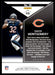 David Montgomery 2022 Panini Rookies and Stars Base Back of Card