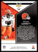 Myles Garrett 2022 Panini Rookies and Stars Base Back of Card