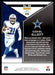 Ezekiel Elliott 2022 Panini Rookies and Stars Base Back of Card