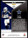 CeeDee Lamb 2022 Panini Rookies and Stars Base Back of Card