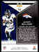 Javonte Williams 2022 Panini Rookies and Stars Base Back of Card