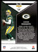 Aaron Rodgers 2022 Panini Rookies and Stars Base Back of Card