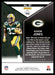 Aaron Jones 2022 Panini Rookies and Stars Base Back of Card