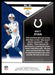 Matt Ryan 2022 Panini Rookies and Stars Base Back of Card