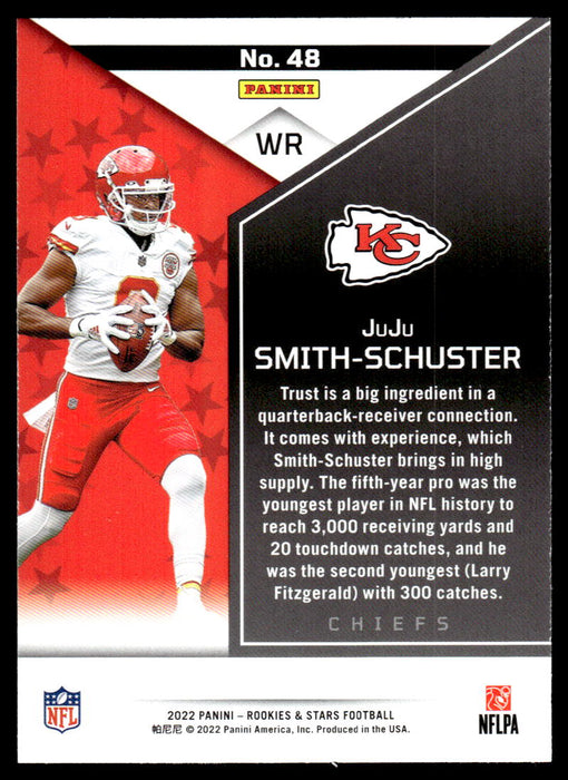 JuJu Smith-Schuster 2022 Panini Rookies and Stars Base Back of Card