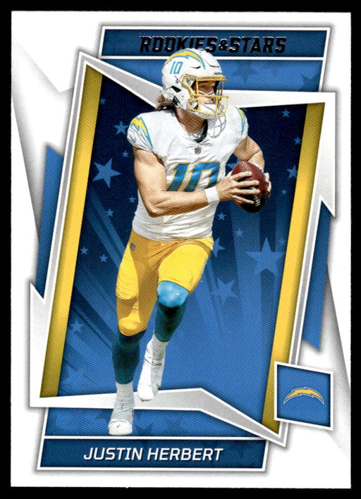Justin Herbert 2022 Panini Rookies and Stars Base Front of Card