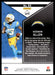 Keenan Allen 2022 Panini Rookies and Stars Base Back of Card
