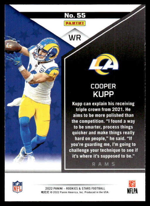 Cooper Kupp 2022 Panini Rookies and Stars Base Back of Card
