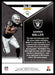 Darren Waller 2022 Panini Rookies and Stars Base Back of Card