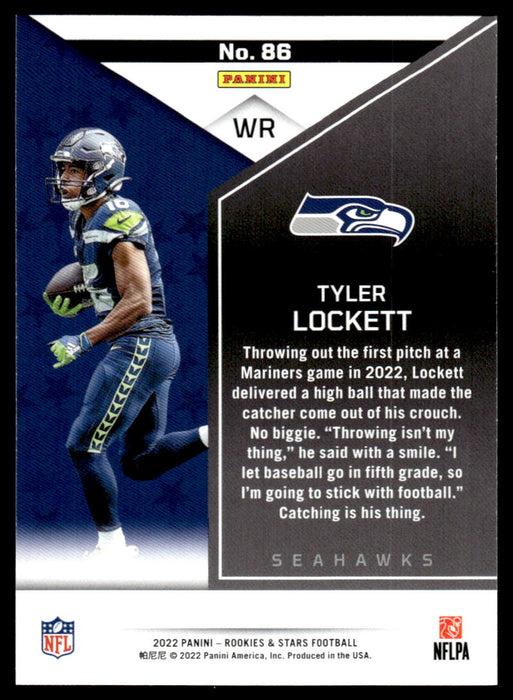 Tyler Lockett 2022 Panini Rookies and Stars Base Back of Card