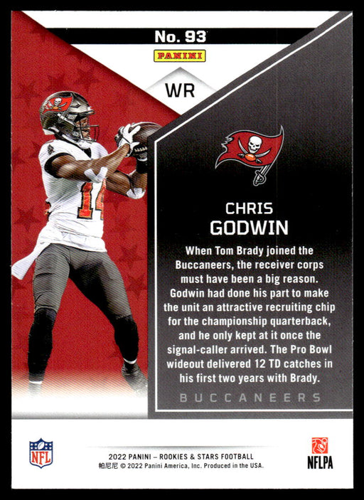 Chris Godwin 2022 Panini Rookies and Stars Base Back of Card