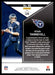 Ryan Tannehill 2022 Panini Rookies and Stars Base Back of Card